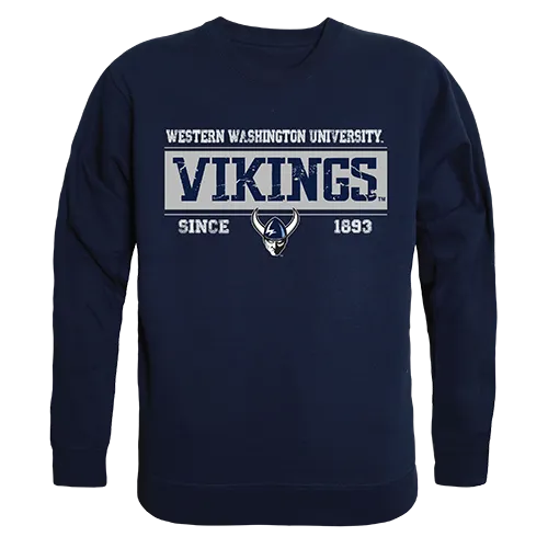 W Republic Established Crewneck Sweatshirt Western Washington Vikings 544-252