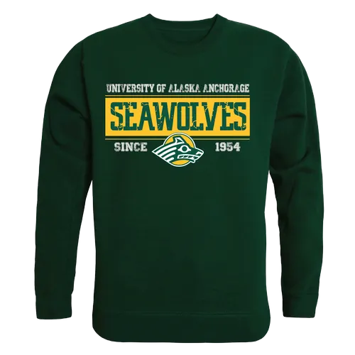 W Republic Established Crewneck Sweatshirt University Of Alaska Anchorage Seawolves 544-259