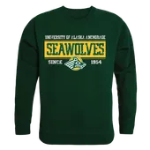 W Republic Established Crewneck Sweatshirt University Of Alaska Anchorage Seawolves 544-259