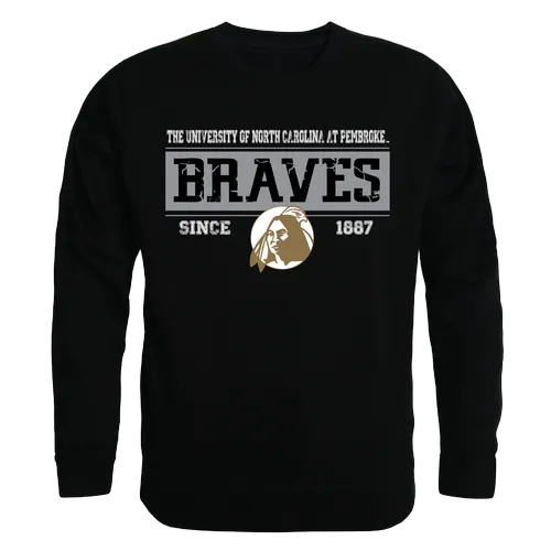 W Republic Established Crewneck Sweatshirt Unc Pembroke Braves 544-352