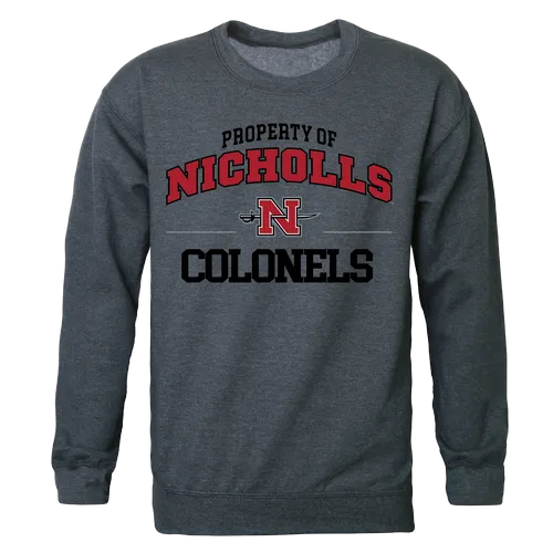 W Republic Property Of Crewneck Sweatshirt Nicholls State Colonels 545-138