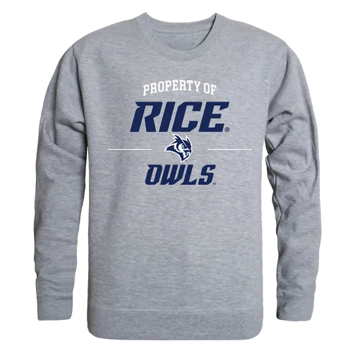 W Republic Property Of Crewneck Sweatshirt Rice Owls 545-172