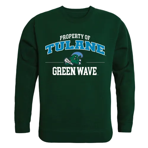 W Republic Property Of Crewneck Sweatshirt Tulane Green Wave 545-198
