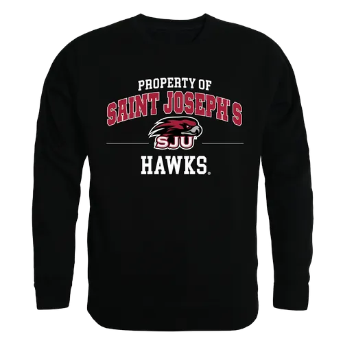 W Republic Property Of Crewneck Sweatshirt Saint Joseph's University Hawks 545-232