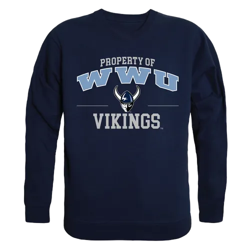 W Republic Property Of Crewneck Sweatshirt Western Washington Vikings 545-252