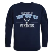 W Republic Property Of Crewneck Sweatshirt Western Washington Vikings 545-252