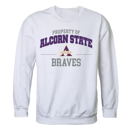 W Republic Property Of Crewneck Sweatshirt Alcorn State Bravehawks 545-261