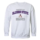 W Republic Property Of Crewneck Sweatshirt Alcorn State Bravehawks 545-261