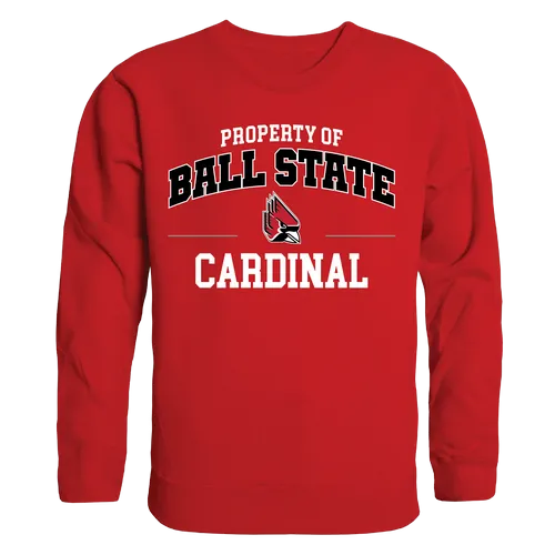 W Republic Property Of Crewneck Sweatshirt Ball State Cardinals 545-264