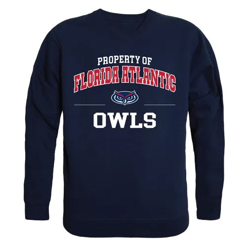 W Republic Property Of Crewneck Sweatshirt Florida Atlantic Owls 545-302