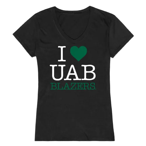 W Republic Women's I Love Shirt Uab Blazers 550-101