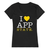 W Republic Women's I Love Shirt Appalachian State Mountaineers 550-104