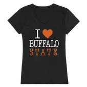 W Republic Women's I Love Shirt Buffalo State College Bengals 550-107