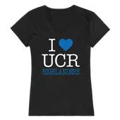 W Republic Women's I Love Shirt Uc Riverside Highlanders 550-111