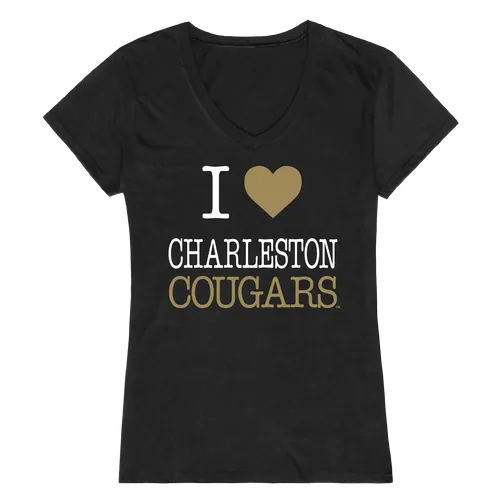 W Republic Women's I Love Shirt Charleston Cougars 550-115