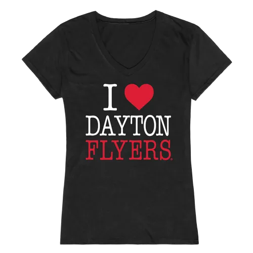 W Republic Women's I Love Shirt Dayton Flyers 550-119