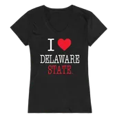 W Republic Women's I Love Shirt Delaware State University Hornets 550-120