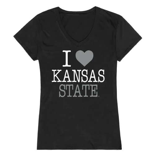 W Republic Women's I Love Shirt Kansas State Wildcats 550-127
