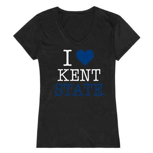 W Republic Women's I Love Shirt Kent State Golden Flashes 550-128