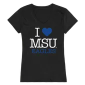 W Republic Women's I Love Shirt Morehead State Eagles 550-134