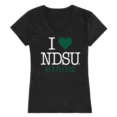 W Republic Women's I Love Shirt North Dakota State Bison 550-140