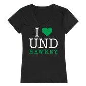 W Republic Women's I Love Shirt University Of North Dakota 550-141