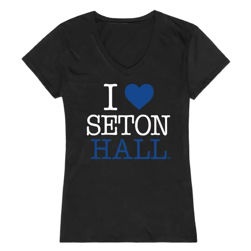 W Republic Women's I Love Shirt Seton Hall Pirates 550-147