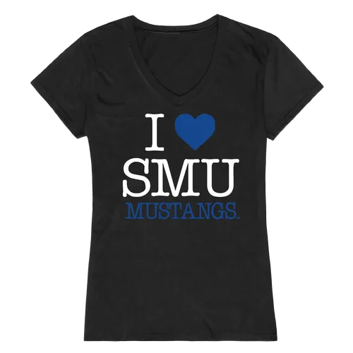 W Republic Women's I Love Shirt Southern Methodist Mustangs 550-150