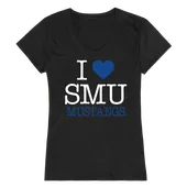 W Republic Women's I Love Shirt Southern Methodist Mustangs 550-150