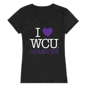 W Republic Women's I Love Shirt Western Carolina Catamounts 550-156