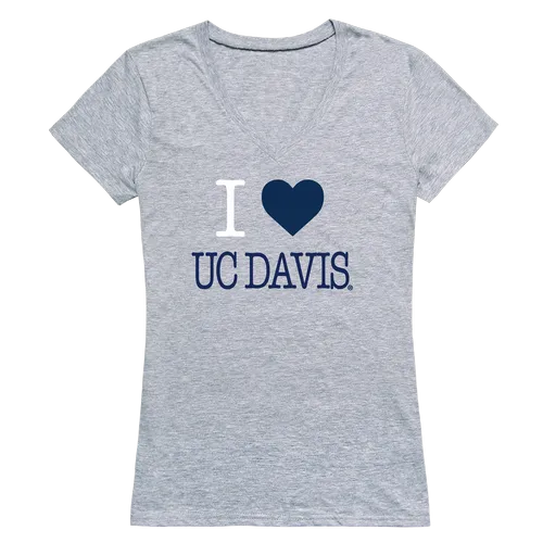 W Republic Women's I Love Shirt California Davis Aggies 550-161