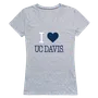 W Republic Women's I Love Shirt California Davis Aggies 550-161