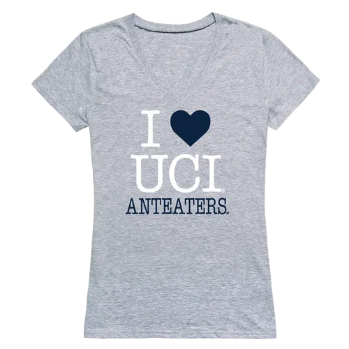 W Republic Women's I Love Shirt Uc Irvine Anteaters 550-162