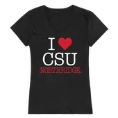 W Republic Women's I Love Shirt Cal State Northridge Matadors 550-166