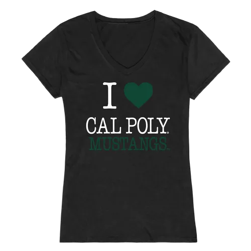 W Republic Women's I Love Shirt Cal State Poly Pomona Broncos 550-167