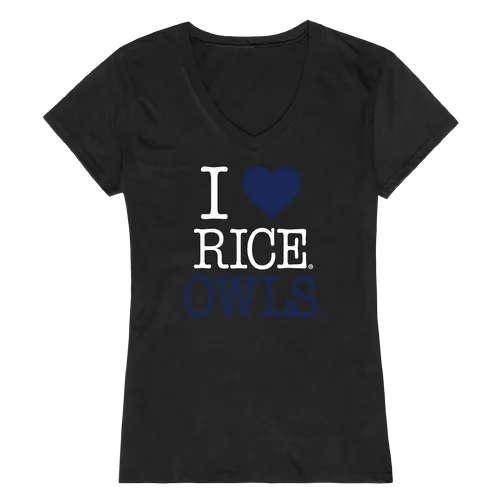 W Republic Women's I Love Shirt Rice Owls 550-172