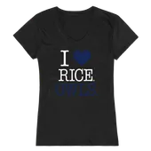 W Republic Women's I Love Shirt Rice Owls 550-172