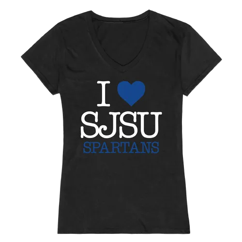 W Republic Women's I Love Shirt San Jose State Spartans 550-173