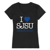 W Republic Women's I Love Shirt San Jose State Spartans 550-173