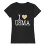 W Republic Women's I Love Shirt United States Military Academy Black Knights 550-174