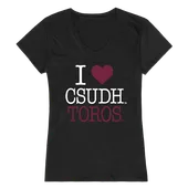 W Republic Women's I Love Shirt Cal State Dominguez Hills Toros 550-175