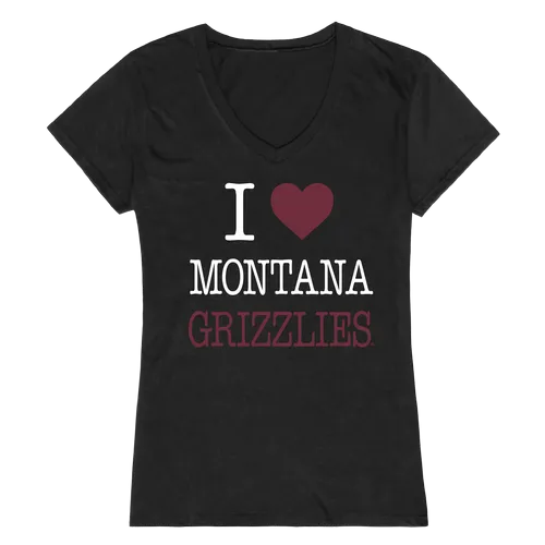 W Republic Women's I Love Shirt Montana Grizzlies 550-191