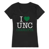 W Republic Women's I Love Shirt North Carolina Charlotte 49Ers 550-194