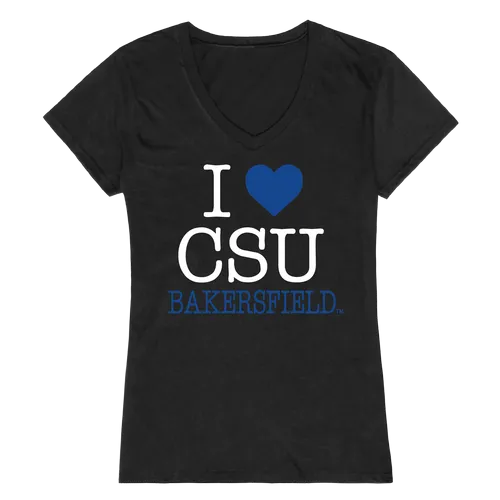 W Republic Women's I Love Shirt Cal State Bakersfield Roadrunners 550-203