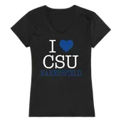 W Republic Women's I Love Shirt Cal State Bakersfield Roadrunners 550-203