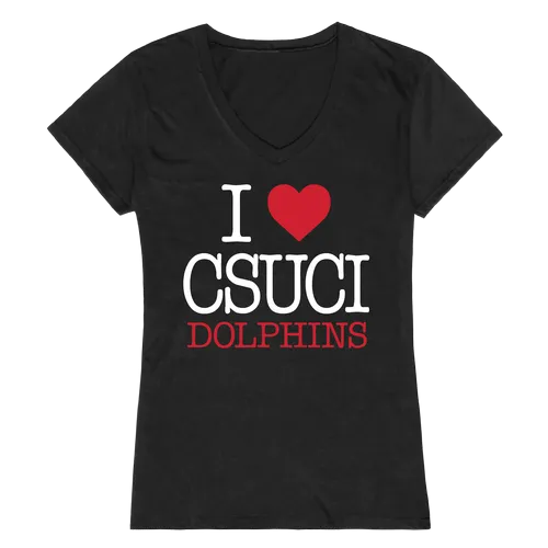 W Republic Women's I Love Shirt Cal State Channel Islands Dolphins 550-204