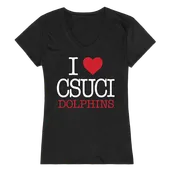 W Republic Women's I Love Shirt Cal State Channel Islands Dolphins 550-204