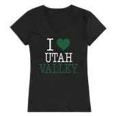 W Republic Women's I Love Shirt Utah Valley University Wolverines 550-210