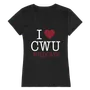 W Republic Women's I Love Shirt Central Washington Wildcats 550-213