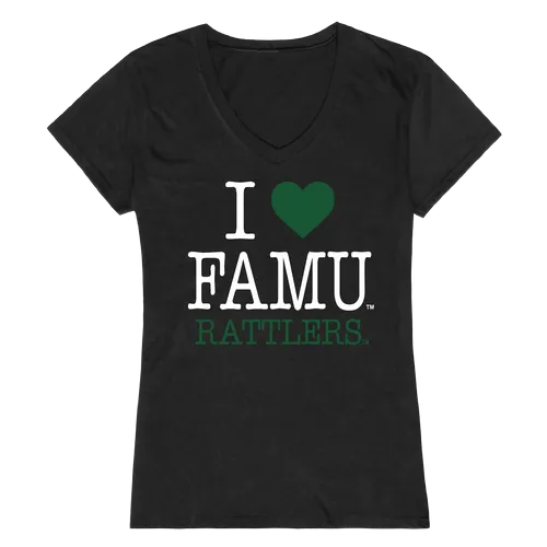 W Republic Women's I Love Shirt Florida A&M Rattlers 550-218